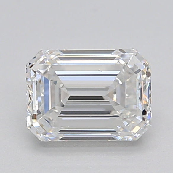 Diamant émeraude cultivé en laboratoire de 1,00 carat VS2 D