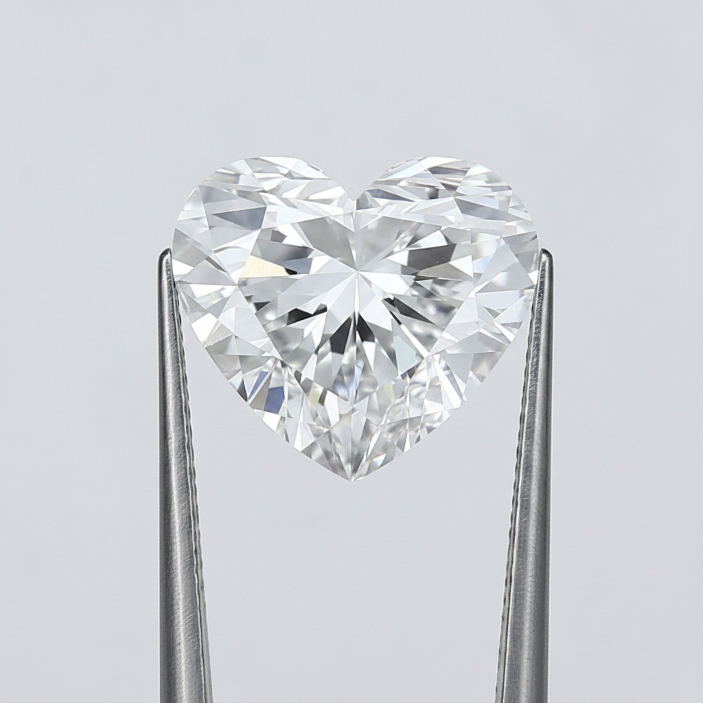 1.00 Carat E Color VVS1 Heart Shape CVD Lab Grown Diamond IGI Certified

