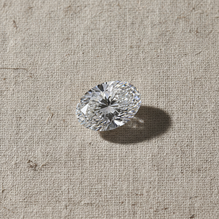 1.00 Carat Oval Cut Lab Grown Diamond, VS2/D