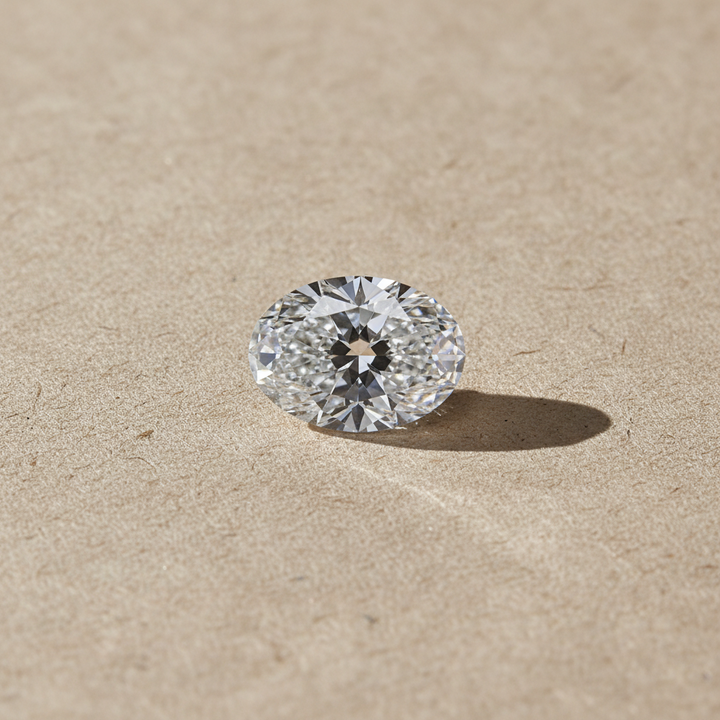 1.00 Carat Oval Cut Lab Grown Diamond, VVS1/E
