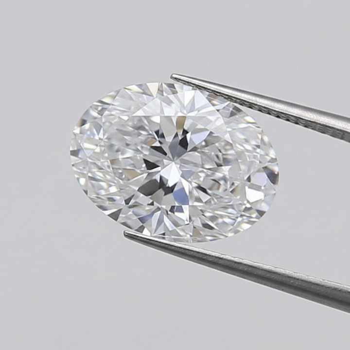 1.00 Carat Oval Cut Lab Grown Diamond, VVS1/E