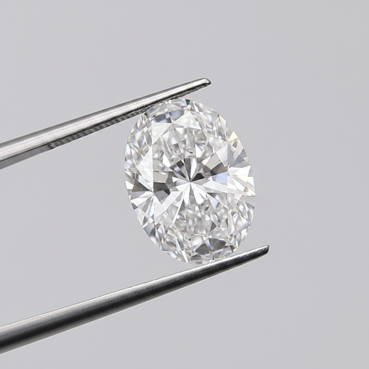 1,00 karaat ovaal geslepen laboratoriumdiamant, VVS2/D
