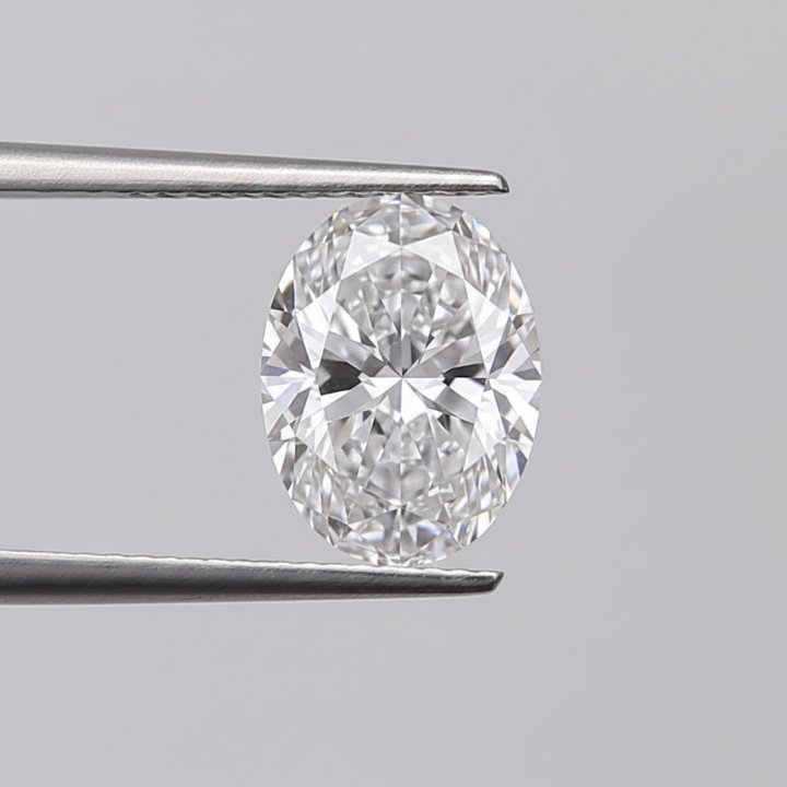 1,00 karaat ovaal geslepen laboratoriumdiamant, VVS2/D