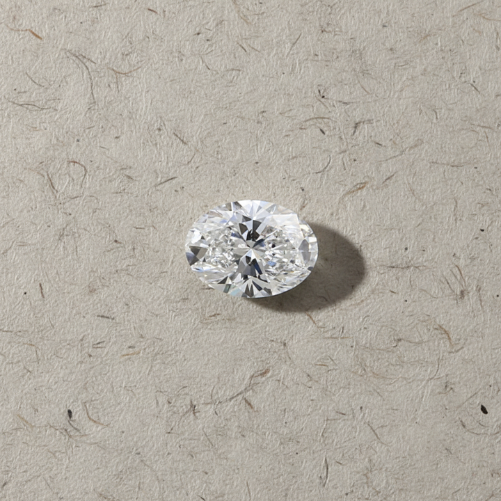 1,00 karaat ovaal geslepen laboratoriumdiamant, VVS2/D
