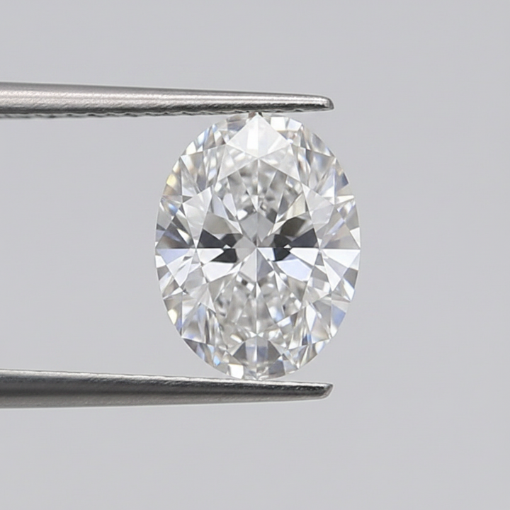 1,00 Karat ovaler, im Labor geschliffener Diamant, VVS2/D