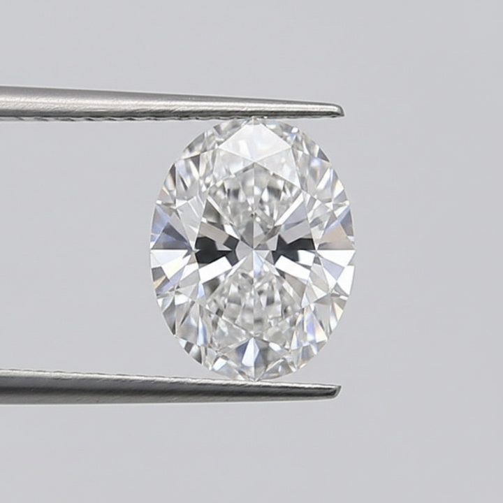 1,00 karaat ovaal geslepen laboratoriumdiamant, VVS2/D