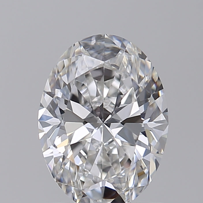 Diamante cultivado en laboratorio de talla ovalada de 1,00 quilates VVS2 E