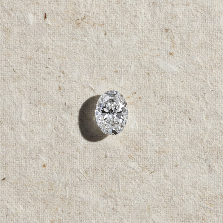 1,00 karaat ovaal geslepen laboratoriumdiamant, VVS2/E