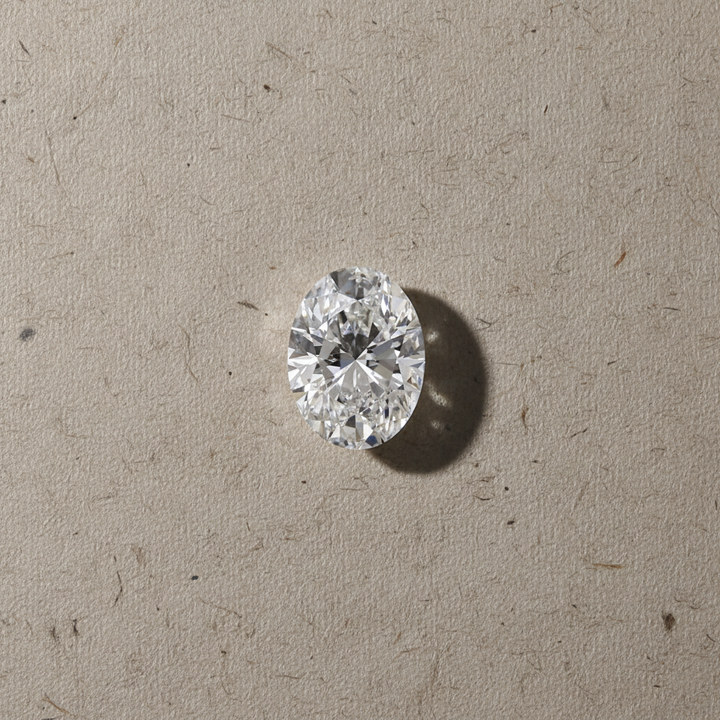 1,00 karaat ovale lab-grown diamant, VS1/E