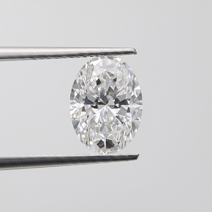 1,00 karaat ovale lab-grown diamant, VS1/E