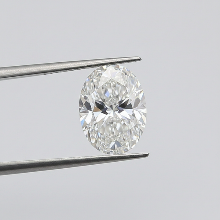1,00 karaat ovale lab-grown diamant, VS2/E