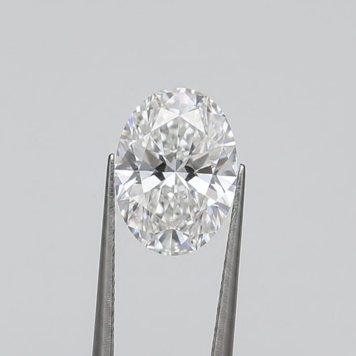 1,00 karaat ovale lab-grown diamant, VS2/E