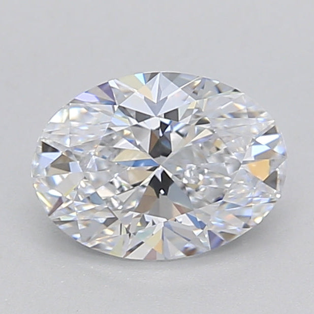 Diamante cultivado en laboratorio ovalado de 1,00 quilates VVS2 D
