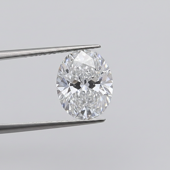 1,00 karaat ovale lab-grown diamant, VVS2/D