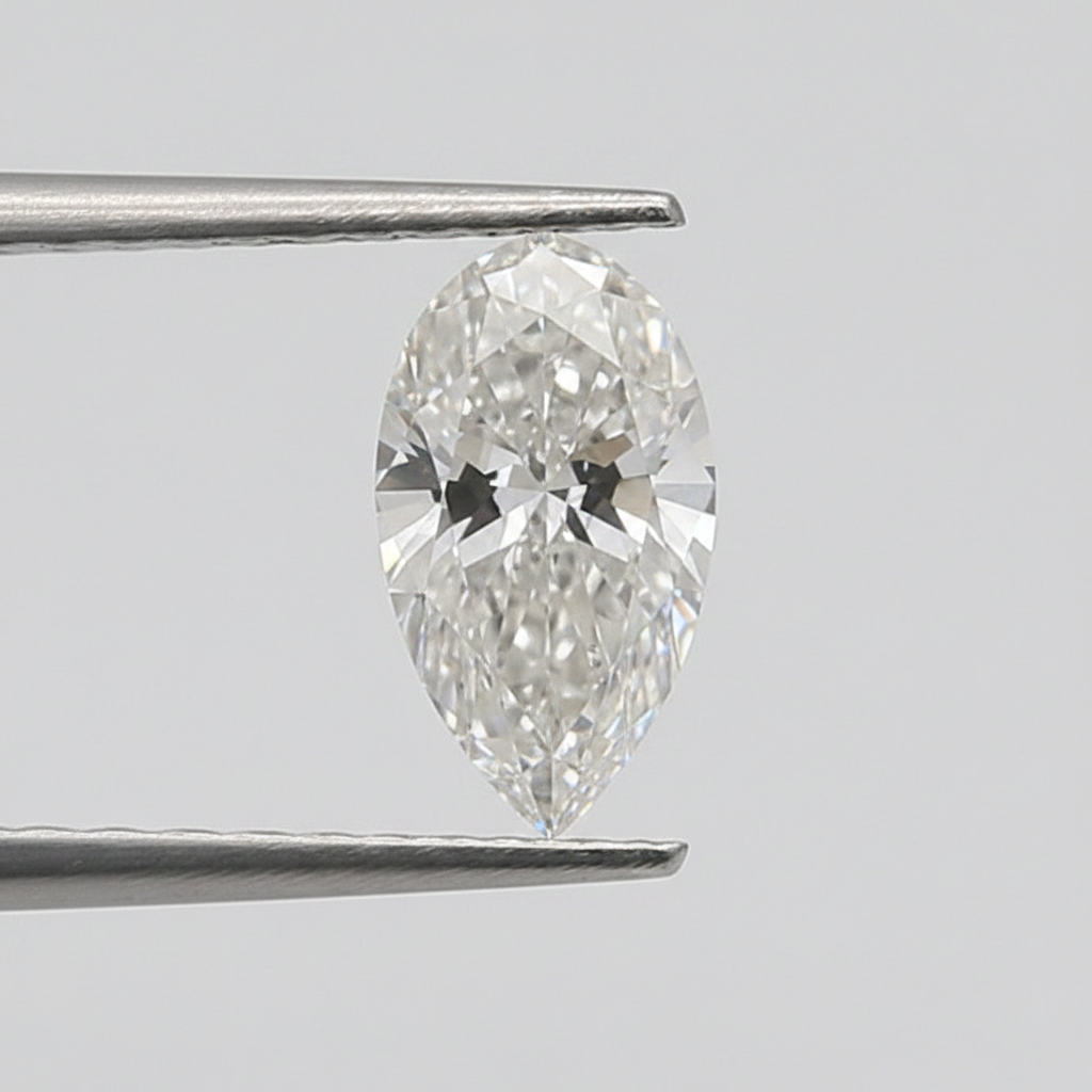 1.00 Carat G SI1 Pear Shape CVD Lab Grown Diamond IGI Certified
