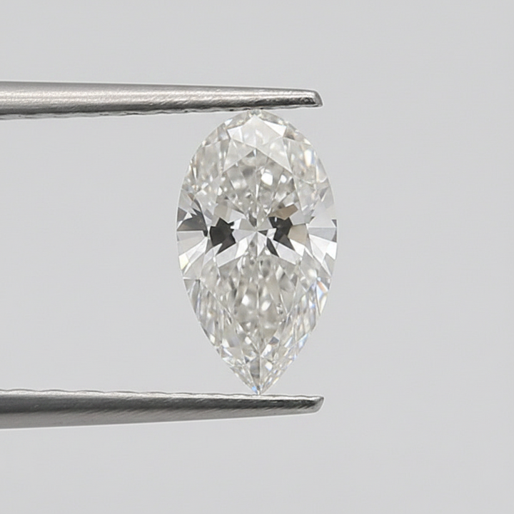 1.00 Carat G SI1 Pear Shape CVD Lab Grown Diamond IGI Certified
