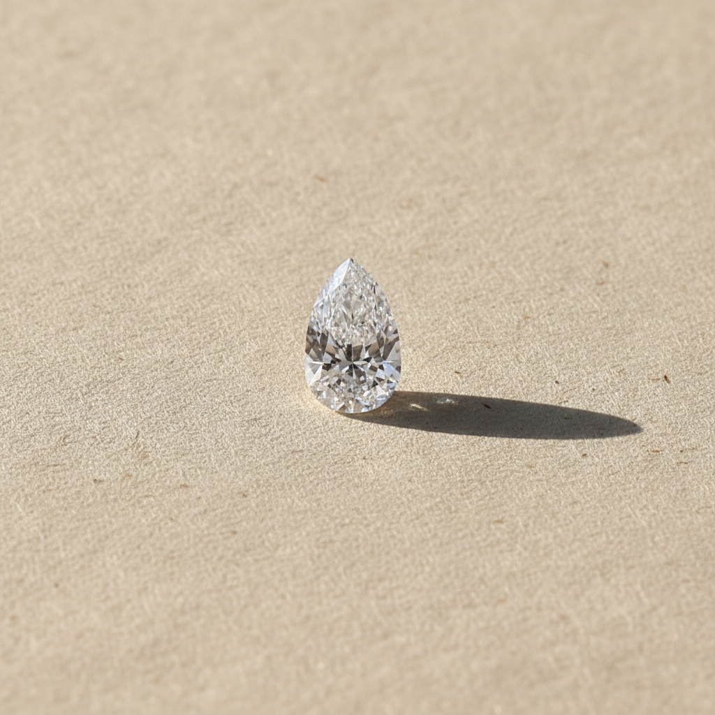1.00 Carat Pear Cut Lab Grown Diamond VVS1 D Color IGI Certified
