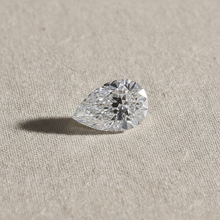 1.00 Carat Pear Cut Lab Grown Diamond VVS1 E Color IGI Certified
