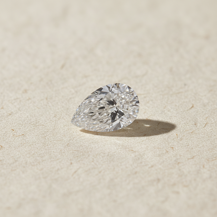 1.00 Carat Pear Cut Lab Grown Diamond VS1 G Color IGI Certified
