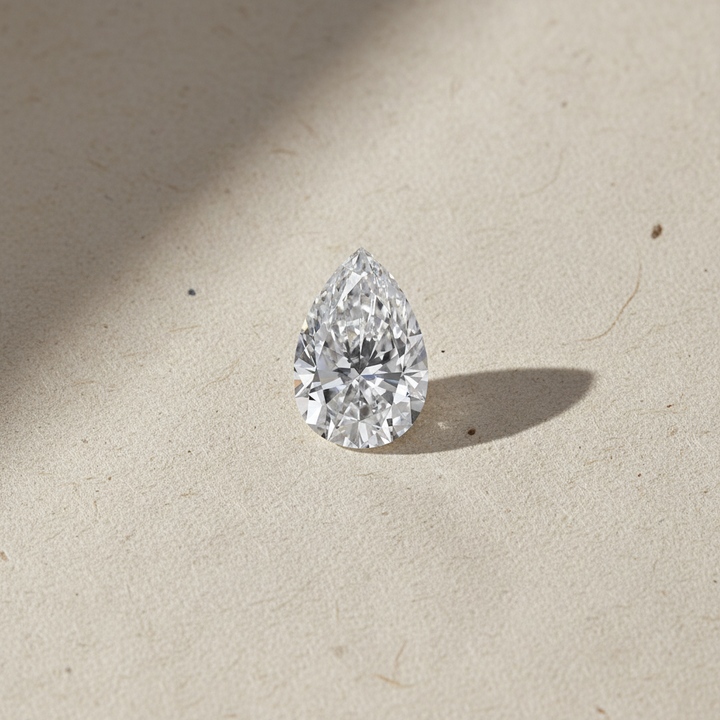 1.00 Carat Pear Cut Lab Grown Diamond VVS2 E Color IGI Certified
