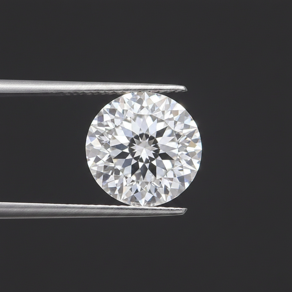 1,00 Karat portugiesischer, im Labor geschliffener Diamant, VS1/E