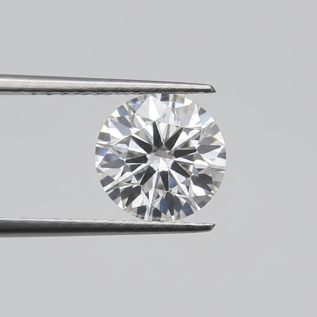 1,00 karaat ronde geslepen laboratoriumdiamant, VS1/D