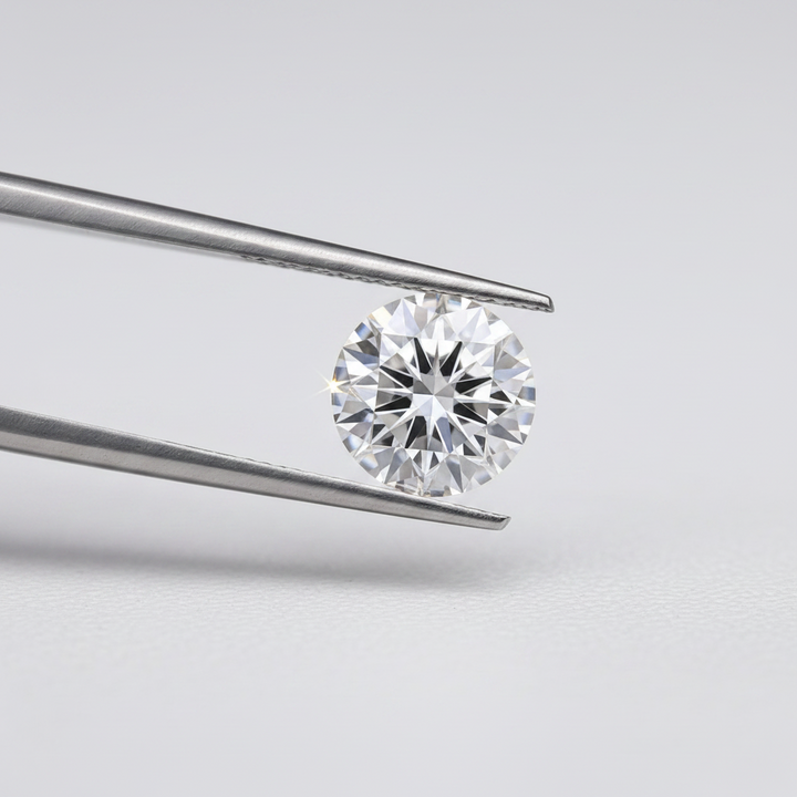 1,00 karaat ronde geslepen laboratoriumdiamant, VS1/D