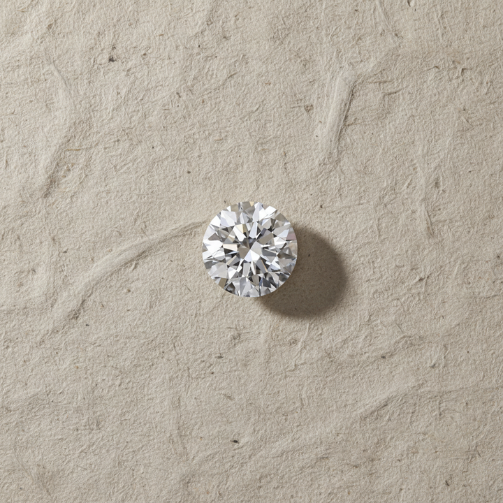 1,00 karaat ronde lab-gegroeide diamant prachtig, VVS2/F