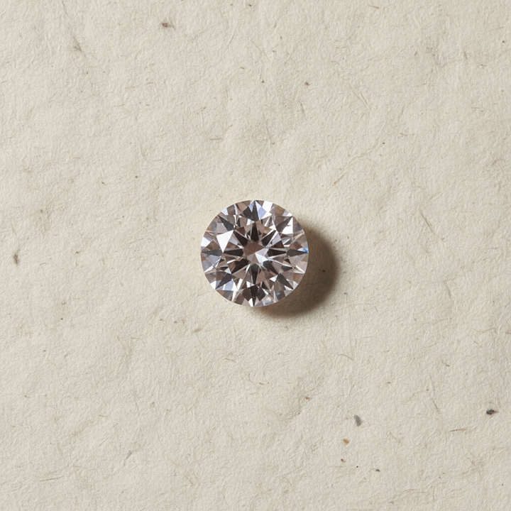 1.00 Carat Round Fancy Pink VS1 CVD Lab Grown Diamond Ideal Cut IGI Certified