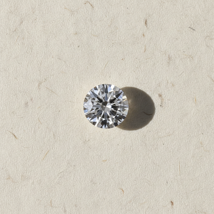 1,00 karaat ronde laboratorium-gegroeide diamant, VVS2/D