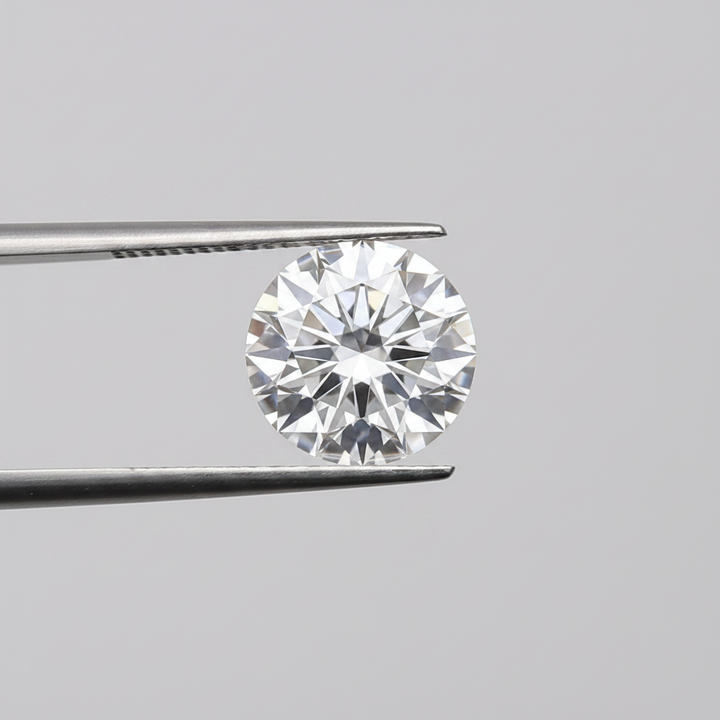 1,00 karaat ronde laboratorium-gegroeide diamant, VVS2/D