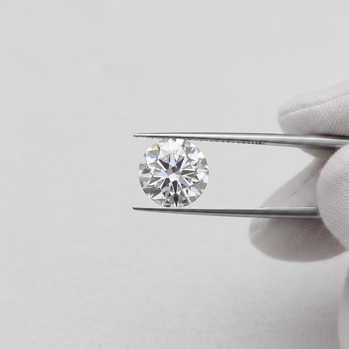 1,00 karaat ronde laboratorium-gegroeide diamant, VVS2/D
