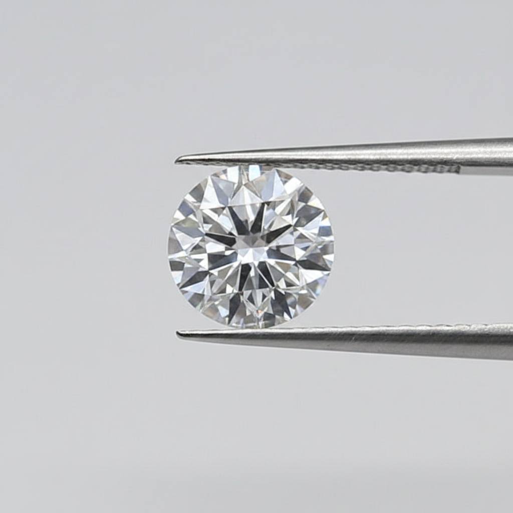 1,00 karaat ronde laboratorium-gegroeide diamant, VVS2/D
