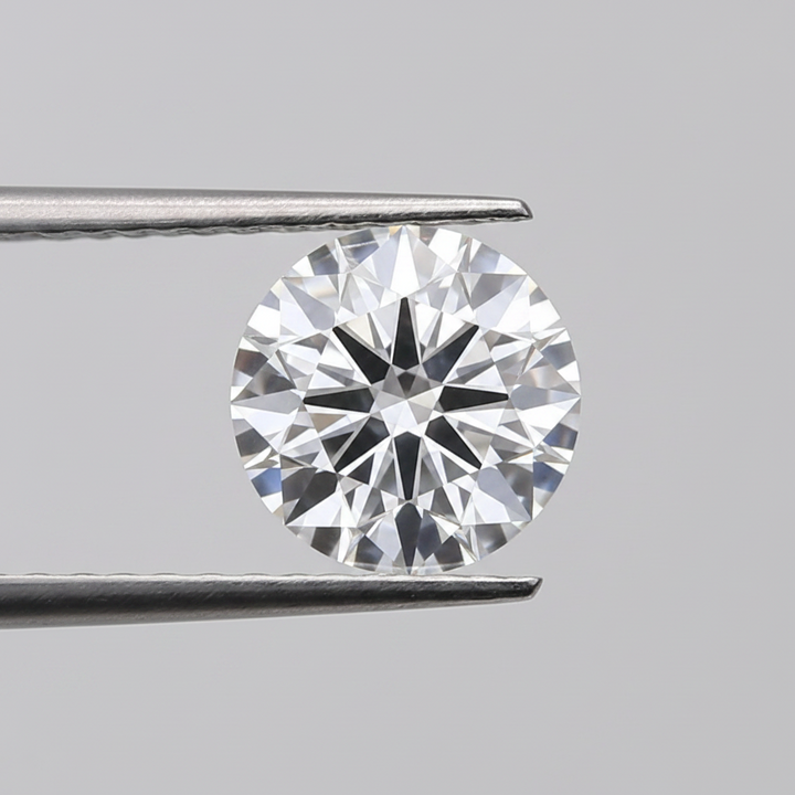 1,00 karaat ronde laboratorium-gegroeide diamant, VVS2/D