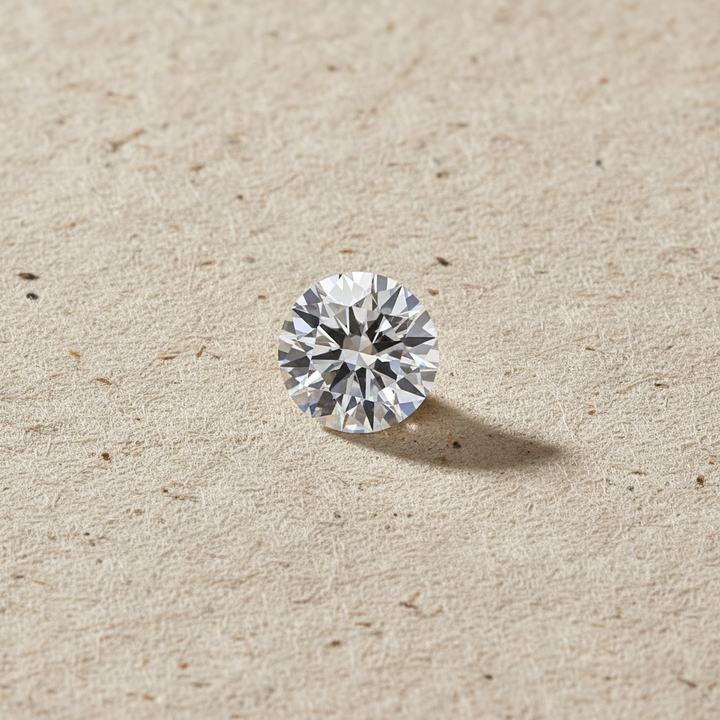 1,00 karaat ronde laboratorium-gegroeide diamant, VVS2/D