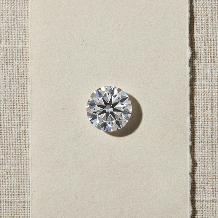 1,00 karaat ronde laboratorium-gegroeide diamant, VVS2/D