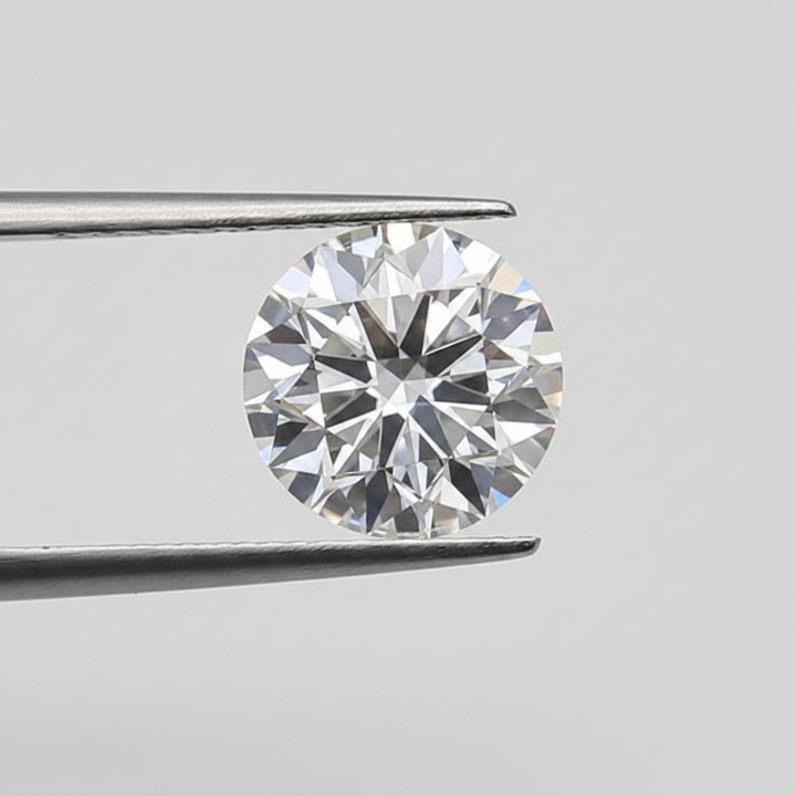 1,00 karaat ronde laboratorium-gegroeide diamant, VVS2/D
