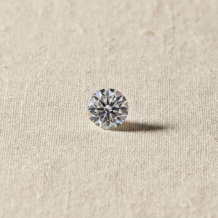1,00 karaat ronde laboratorium-gegroeide diamant, VVS2/D