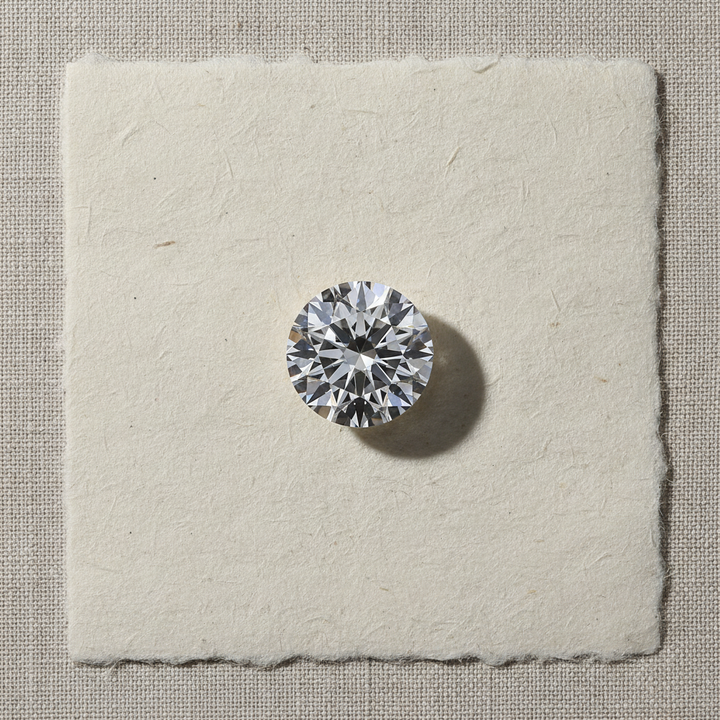 1,00 karaat ronde lab-gegroeide diamant, VVS2/E