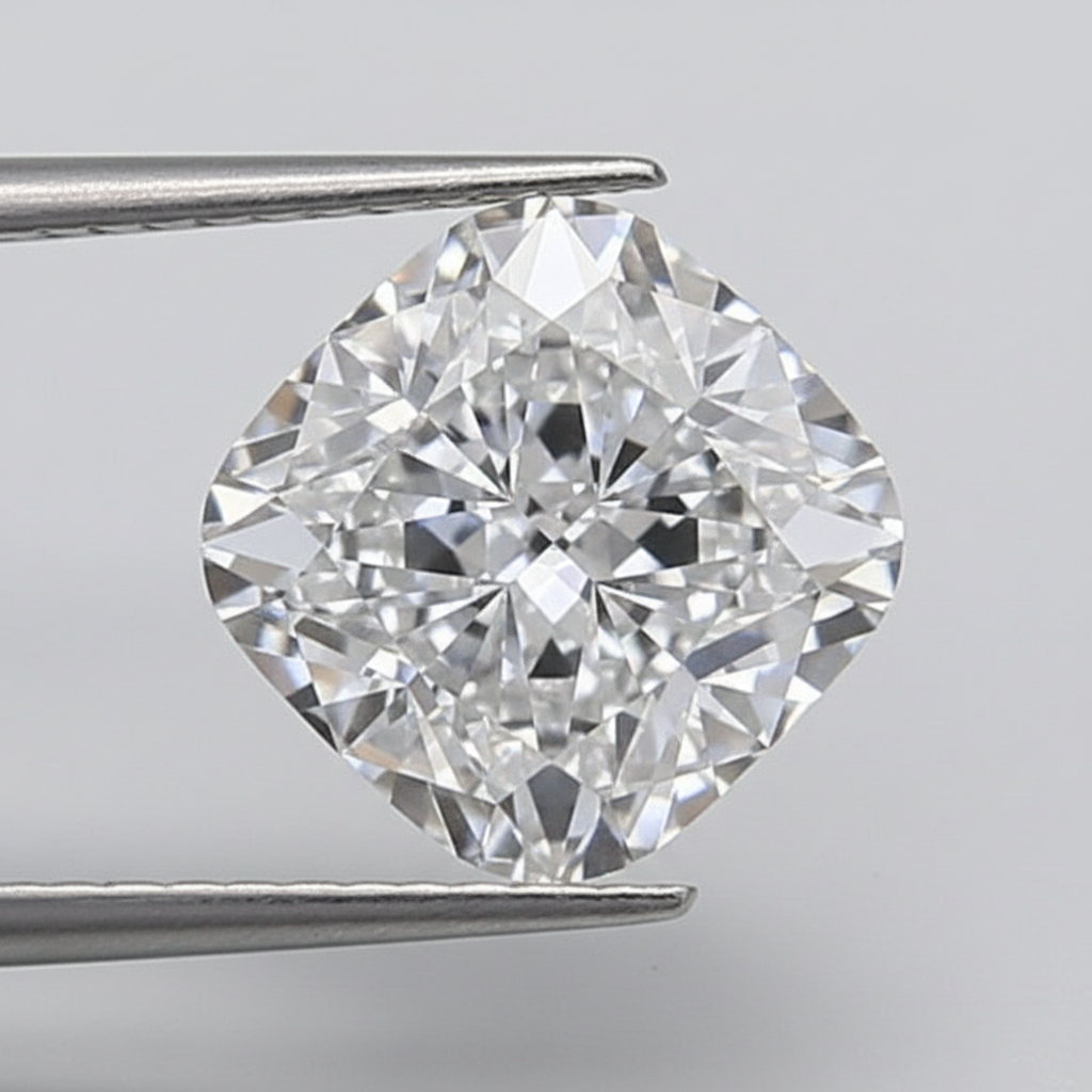 1.01 Carat Cushion Cut Lab Grown Diamond, VS1/D