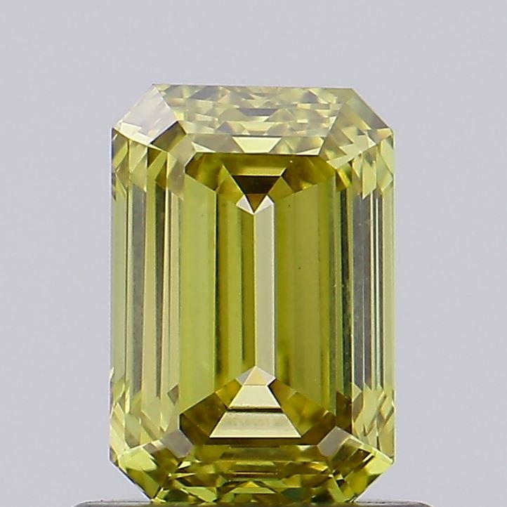 1.01 Carat Emerald Cut Lab Grown Diamond VVS2Fancy Grayish Yellow