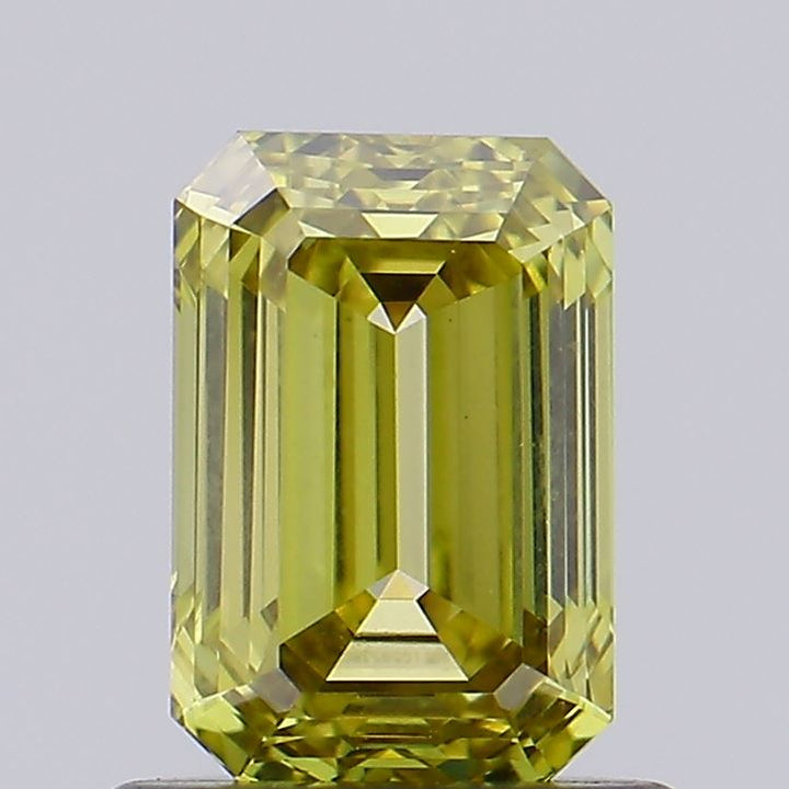 1.01 Carat Emerald Cut Lab Grown Diamond VVS2Fancy Grayish Yellow