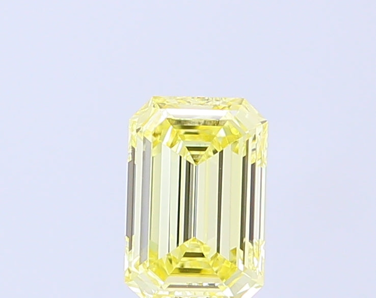 1.01 Carat Emerald Cut Lab Grown Diamond VVS2Fancy Yellow