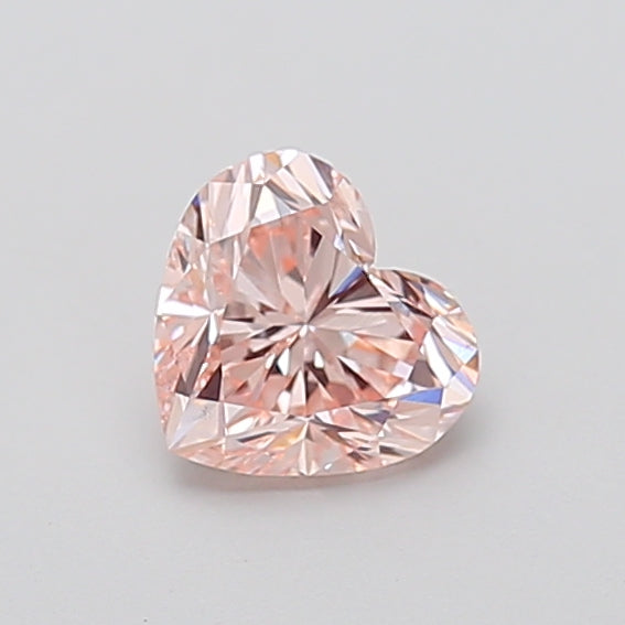 1.01 Carat Heart Cut Lab Grown Diamond VS1Fancy Intense Pink