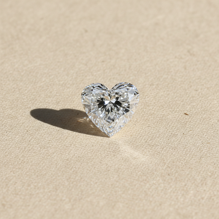 1.01 Carat Heart Cut Lab Grown Diamond VVS1 D Color IGI Certified
