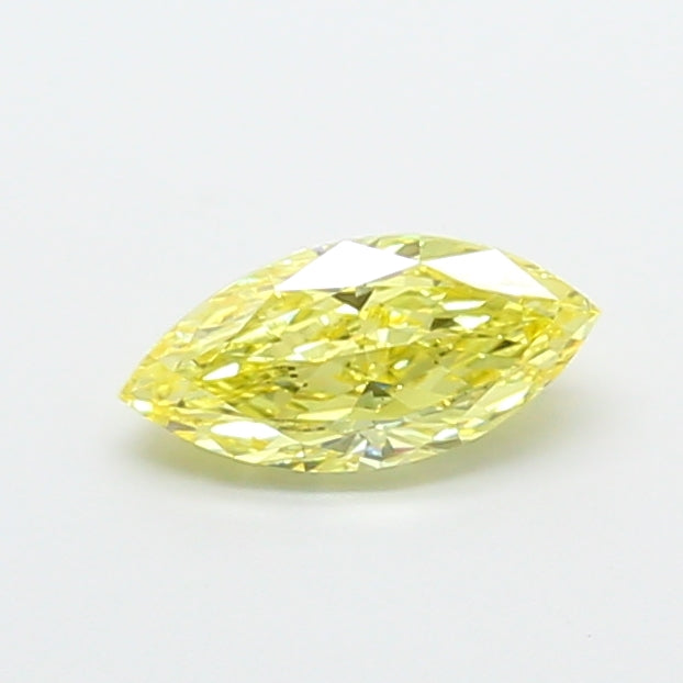 1.01 Carat Marquise Cut Lab Grown Diamond VS2Fancy Intense Yellow