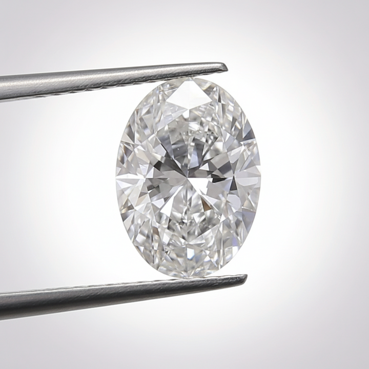 1.01 Carat Oval Cut E VS1 Variation Certified Lab Grown Diamond