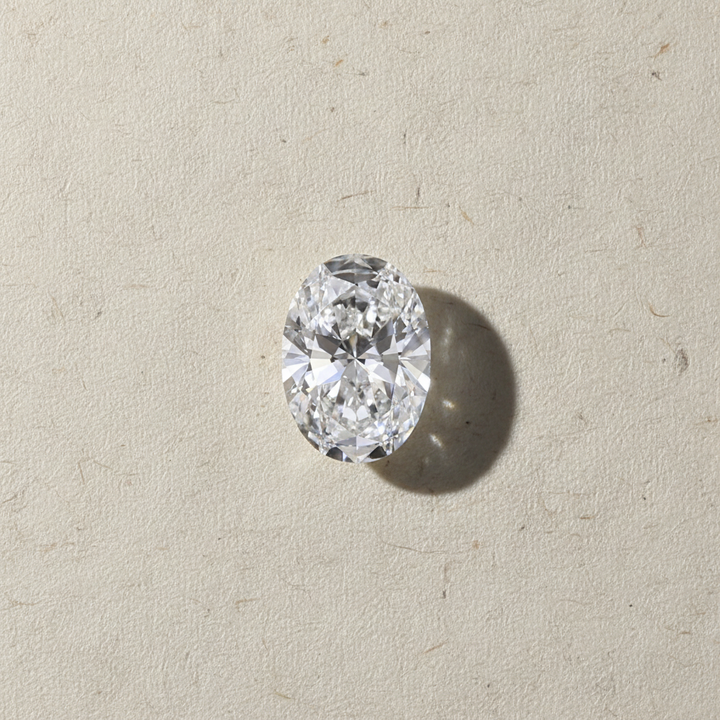 1,01 karaat ovaal geslepen laboratoriumdiamant, VVS1/D