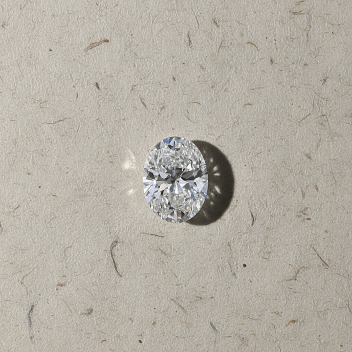 1,01 karaat ovaal geslepen laboratoriumdiamant, VVS1/F