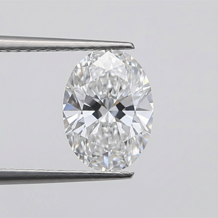 1,01 karaat ovale laboratorium-gegroeide diamant, VS1/G
